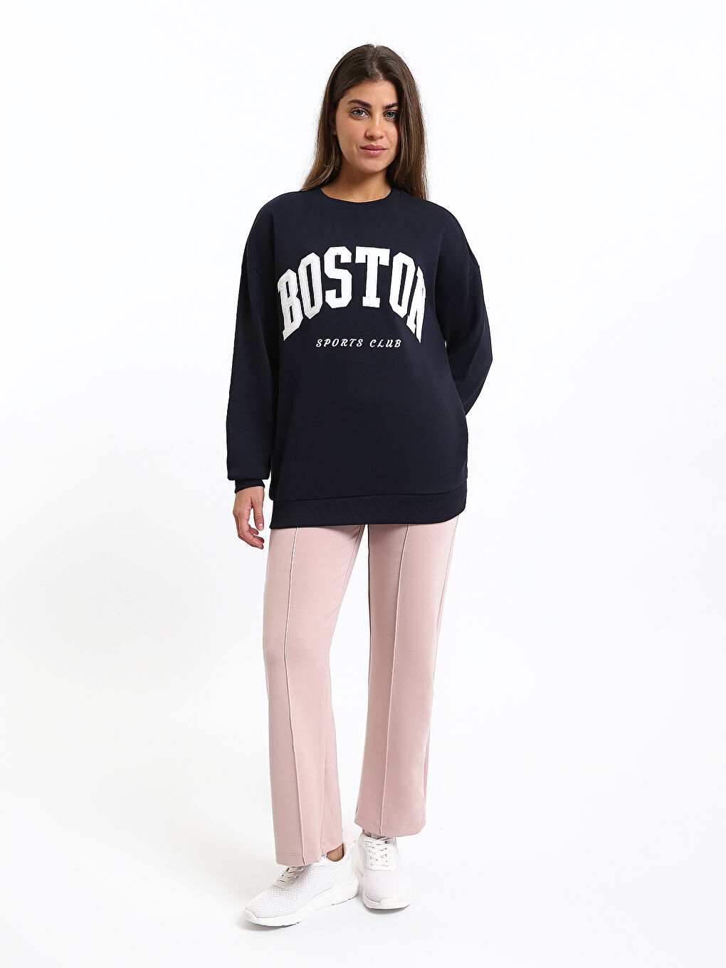 Crew Neck Women's Sweatshirt-1