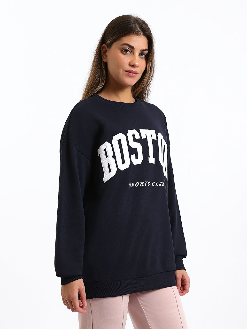 Crew Neck Women's Sweatshirt-3