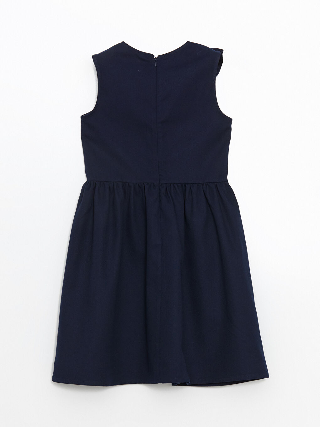LCW Kids Crew Neck Bow Detailed Girls' Dress -W54724Z4-HRC