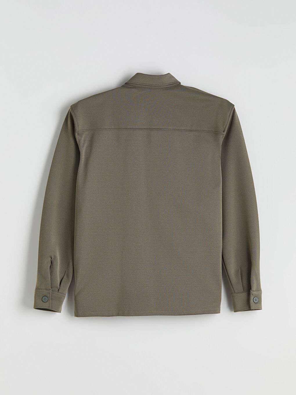 Yeşil Regular Fit Uzun Kollu Erkek Gömlek Ceket-5