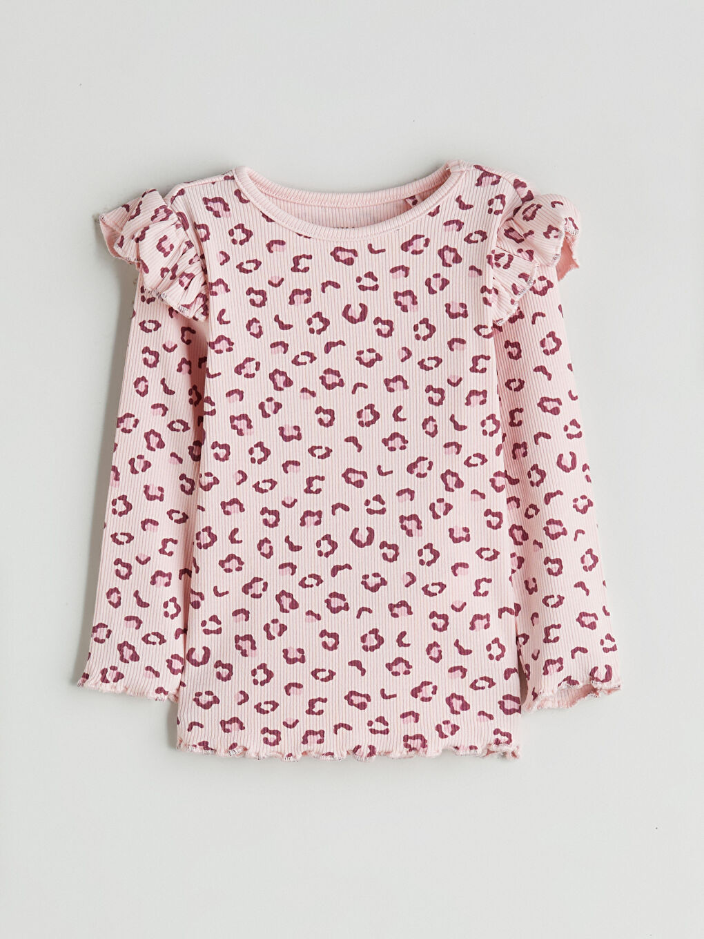 LCW baby Crew Neck Printed Baby Girls' Pyjama Set -W54728Z1-LSZ