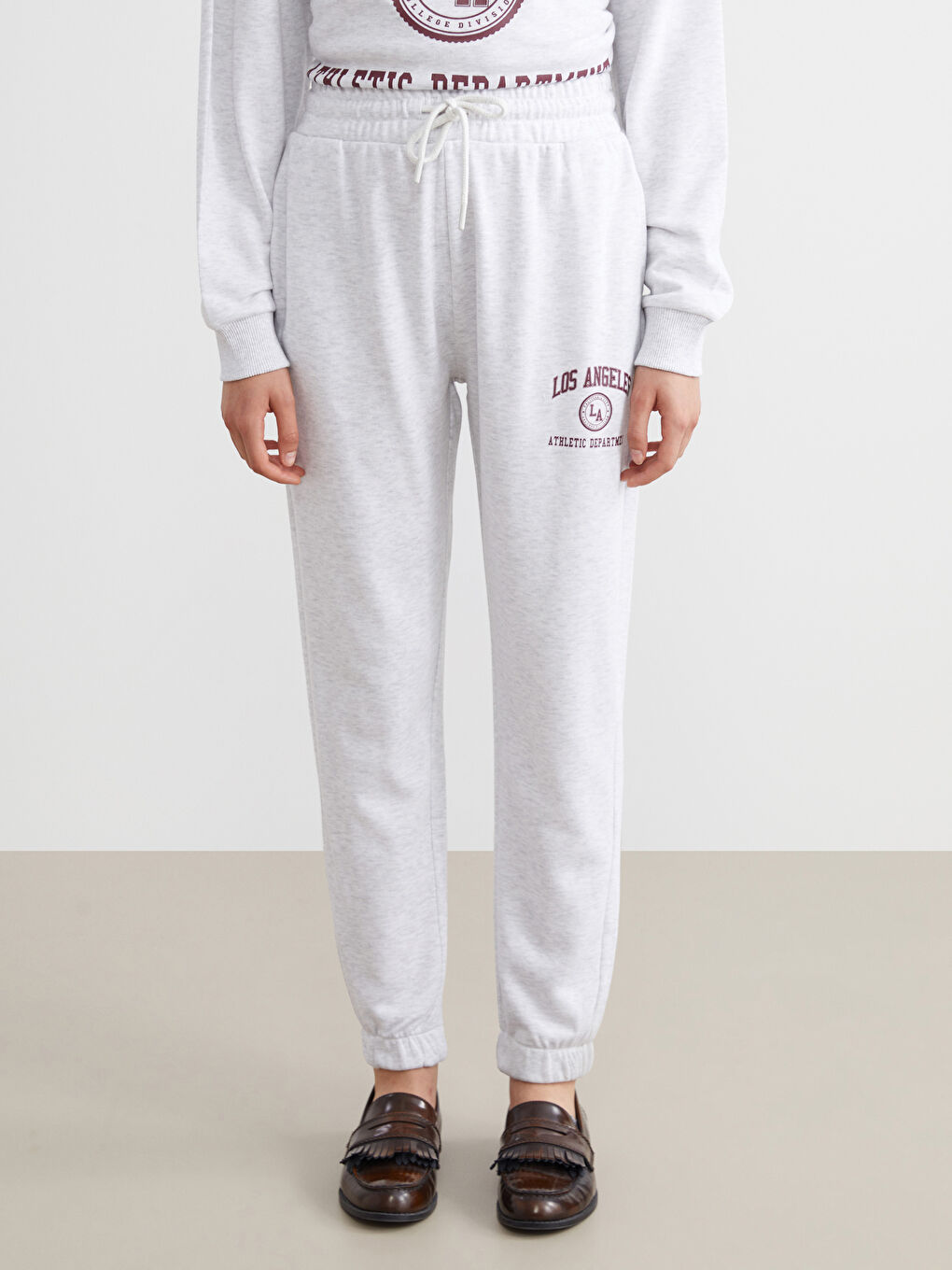 XSIDE Elastic Waist Los Angeles Printed Women's Jogger Sweatpants -W54730Z8-CY9