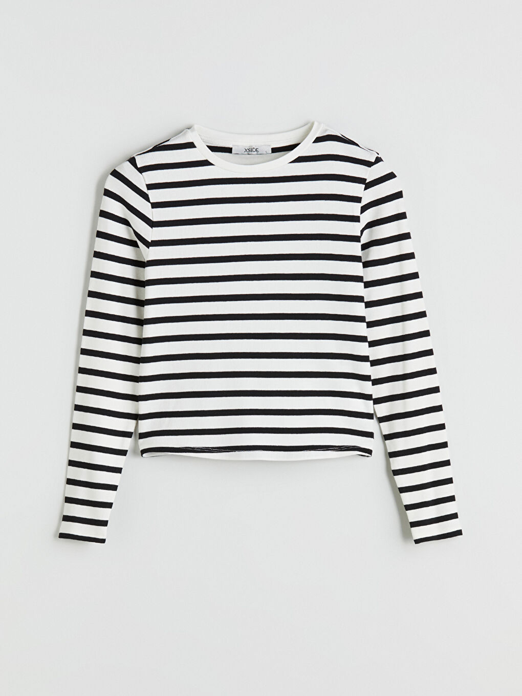 XSIDE Crew Neck Striped Women's T-Shirt -W54733Z8-LEG