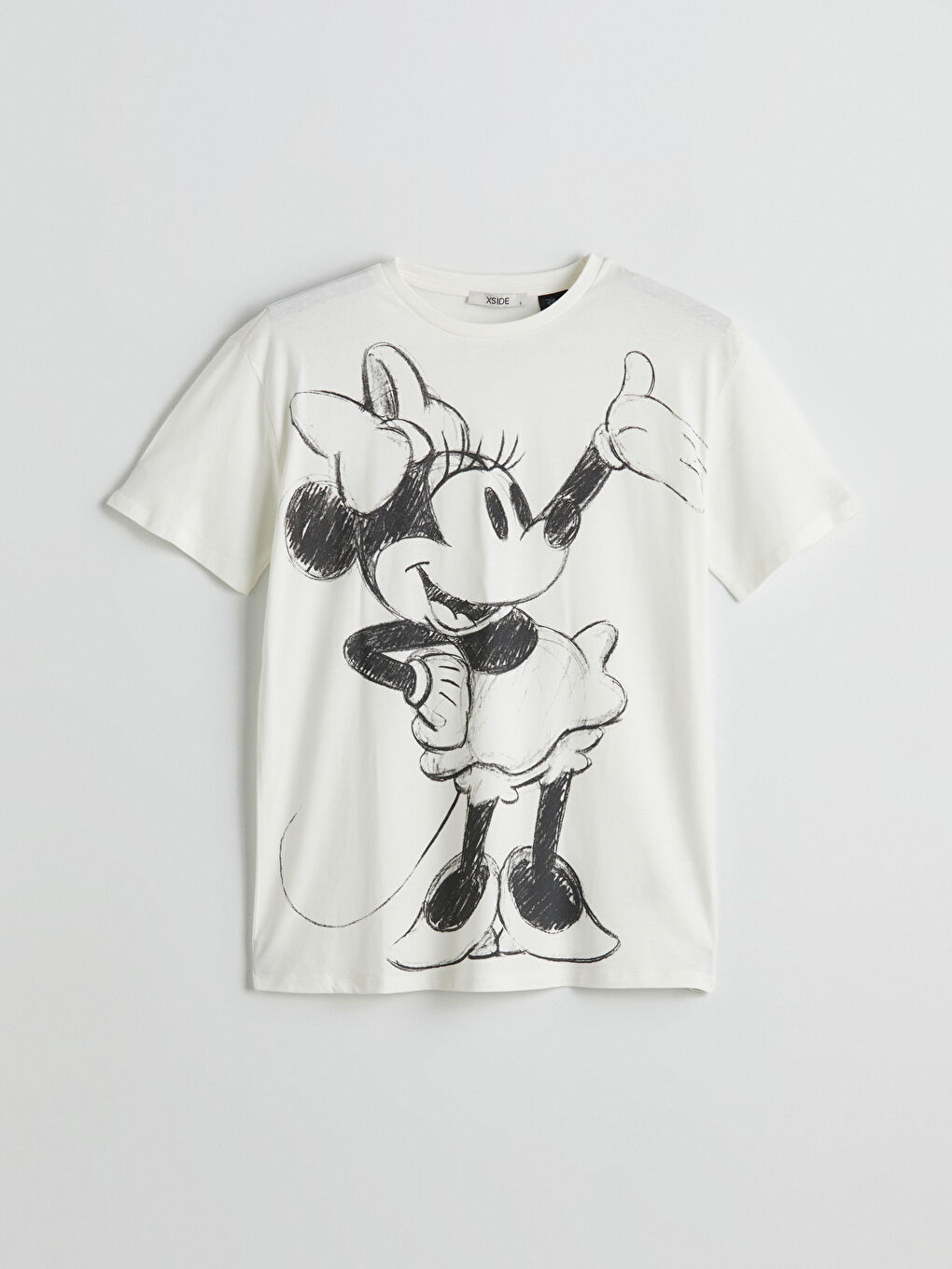 XSIDE Crew Neck Minnie Mouse Printed Women's T-Shirt -W54740Z8-RFC