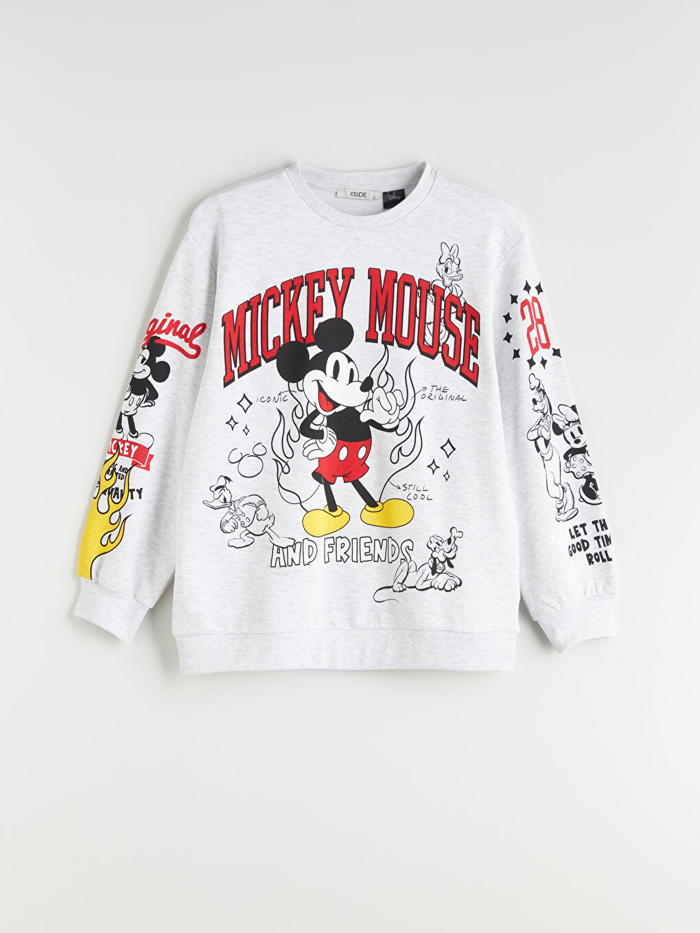 XSIDE Crew Neck Mickey Mouse Printed Women's Sweatshirt -W54741Z8-LAL