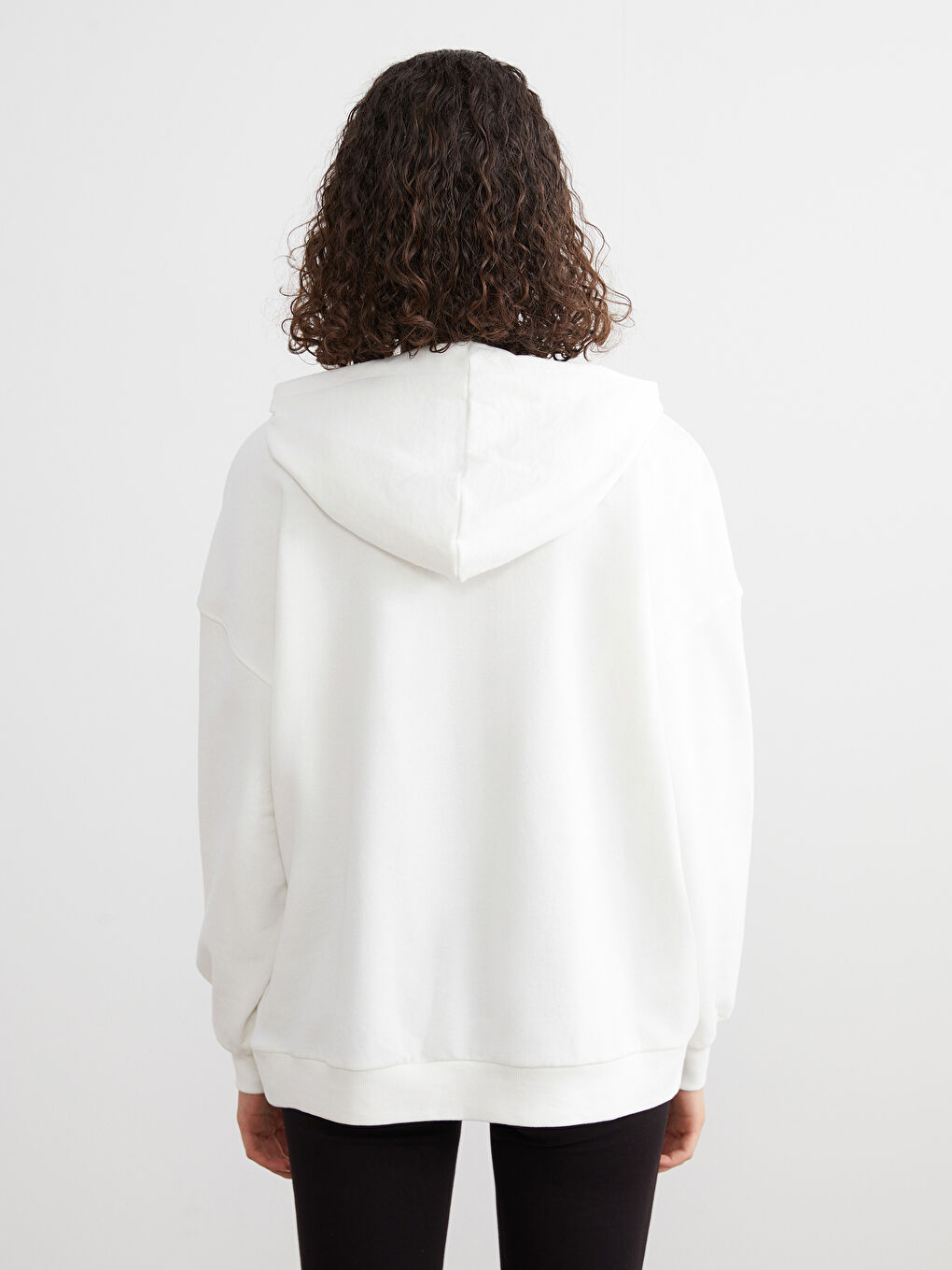 Woman ECRU Hoodie-3