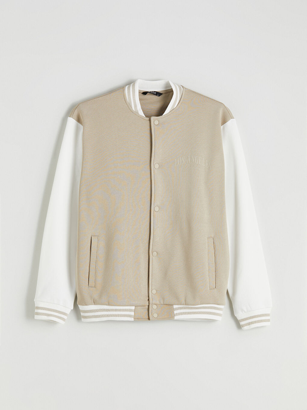 Man BEIGE Bomber Jacket-5