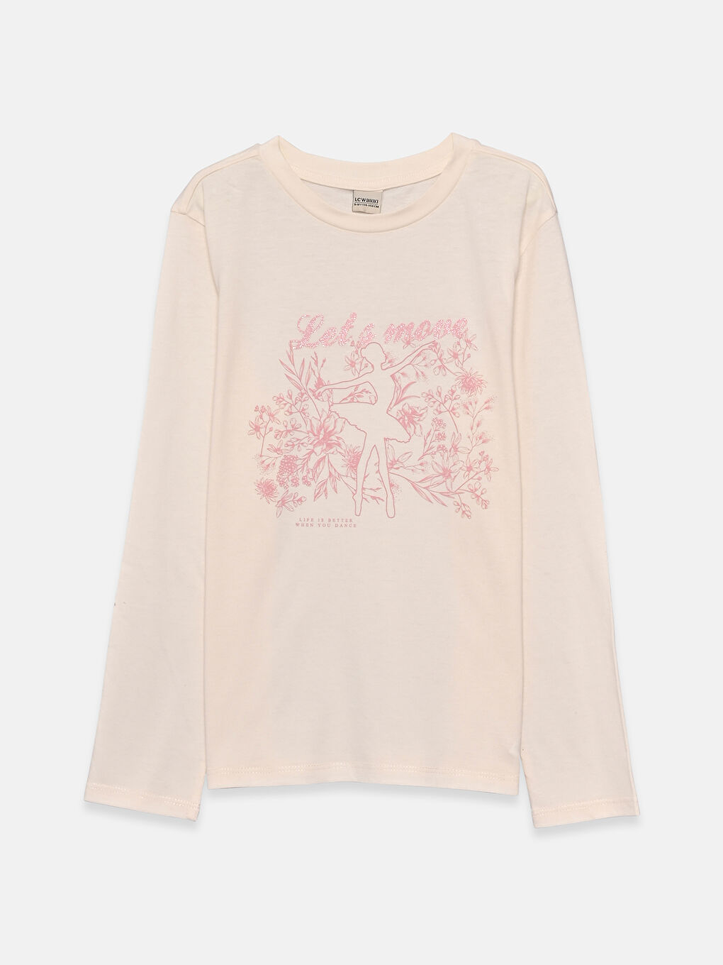 Crew Neck Printed Girls' T-Shirt 2 Pack-2