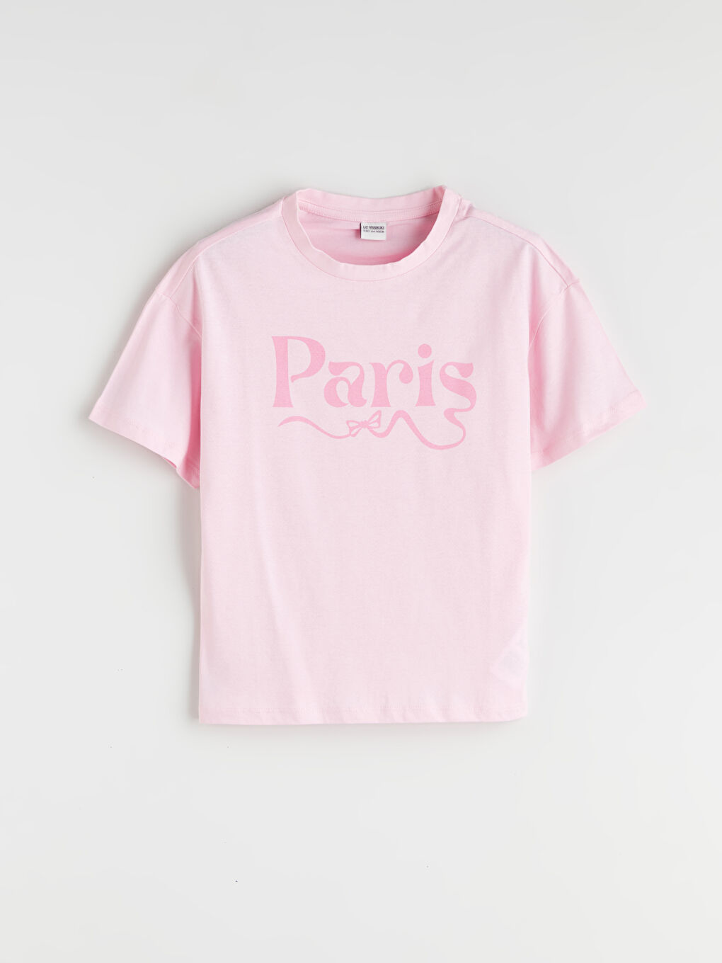 LCW Kids Crew Neck Girls' T-Shirt Set (2 Pieces) -W54778Z4-FZ7