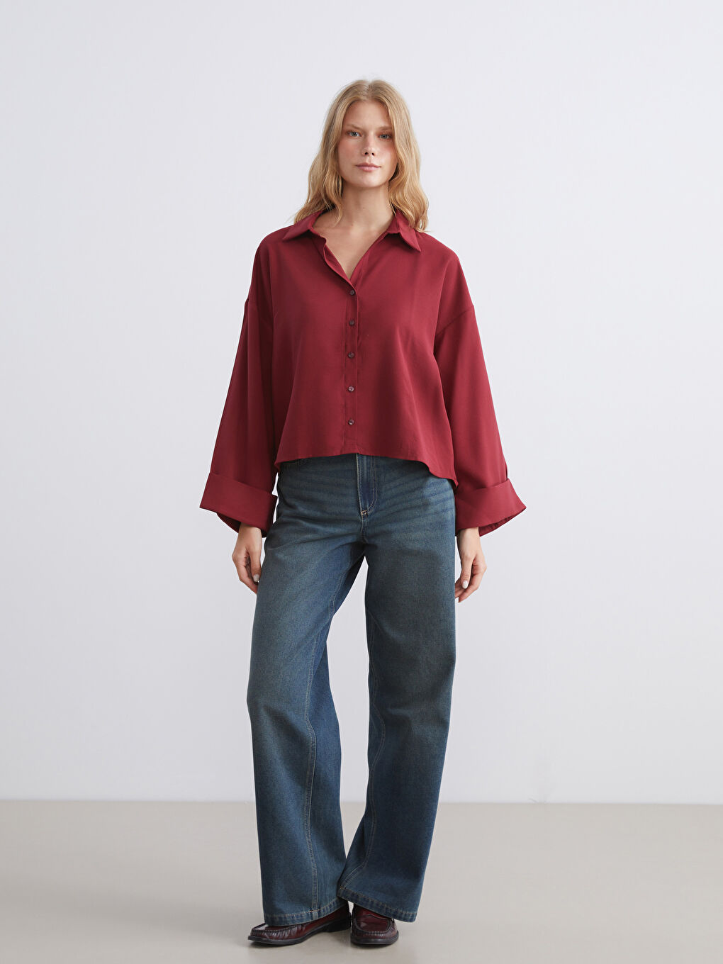 LCW Jeans Ženske farmerke širokog kroja -W54787Z8-JVU