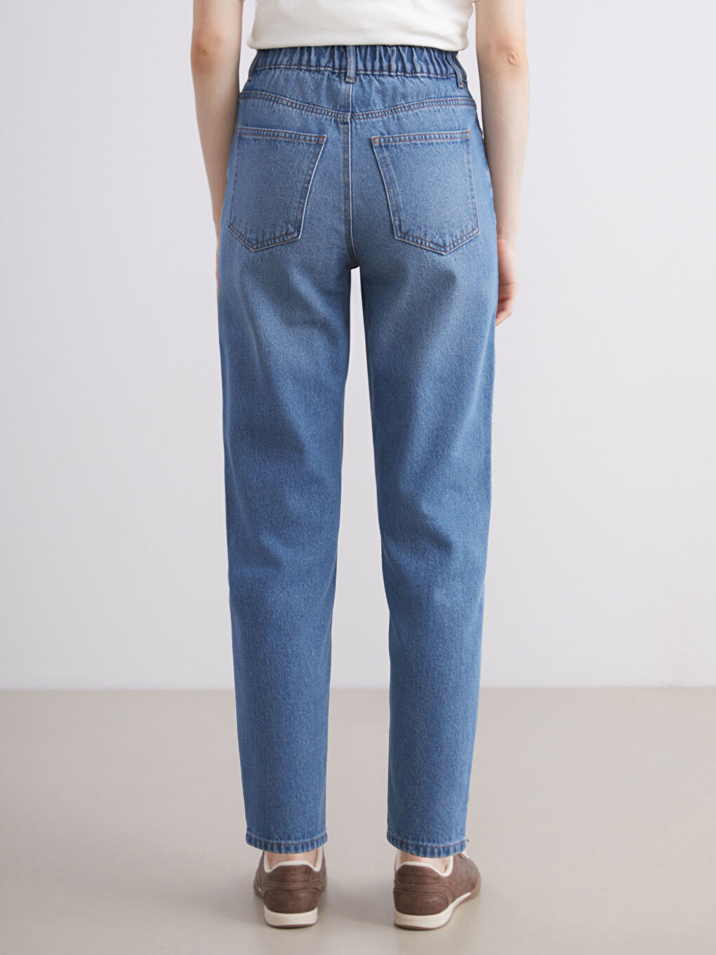 LCW Jeans Elasticated Waist Slouchy Fit Women's Jeans -W54790Z8-507