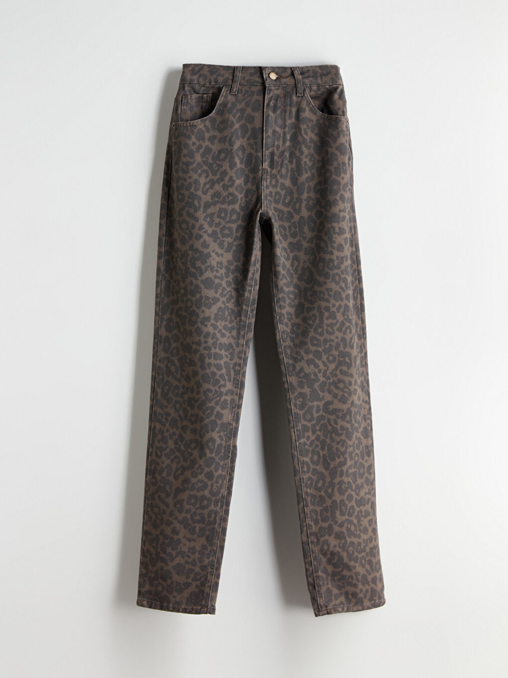 LCW Jeans Straight Fit Leopard Print Women's Jeans -W54793Z8-HDT