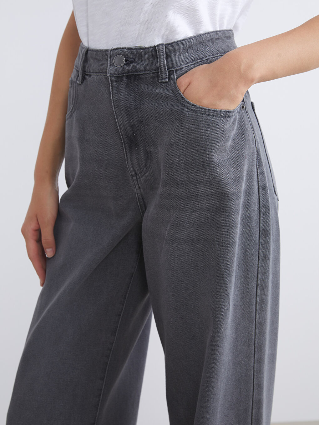 LCW Jeans Wideleg Women's Jeans -W54795Z8-GRD