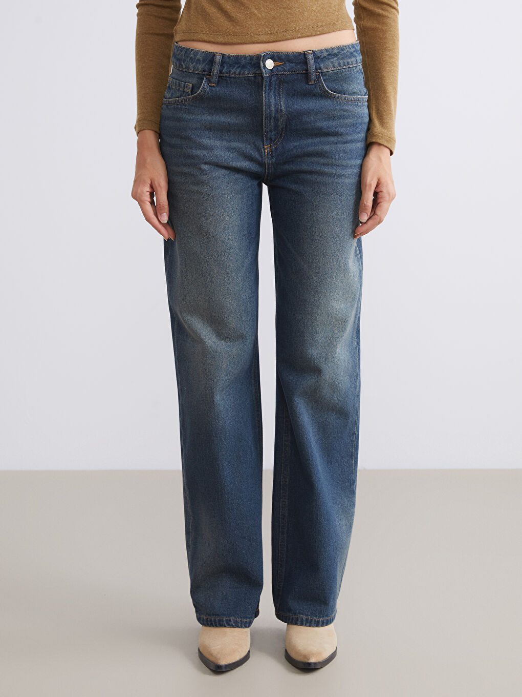 LCW Jeans Wideleg Women's Jeans -W54796Z8-JVV