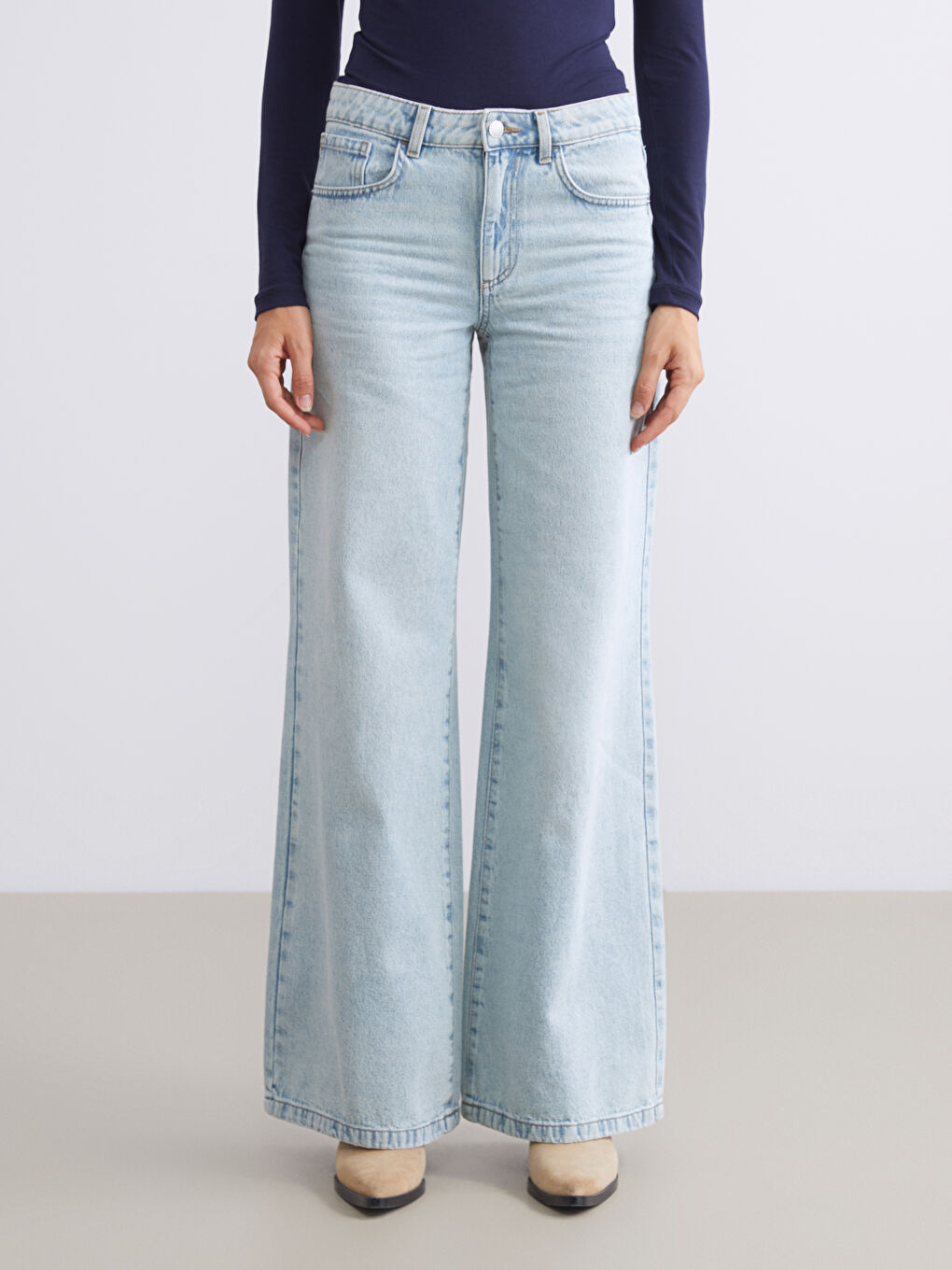 LCW Jeans Wideleg Women's Jeans -W54798Z8-869