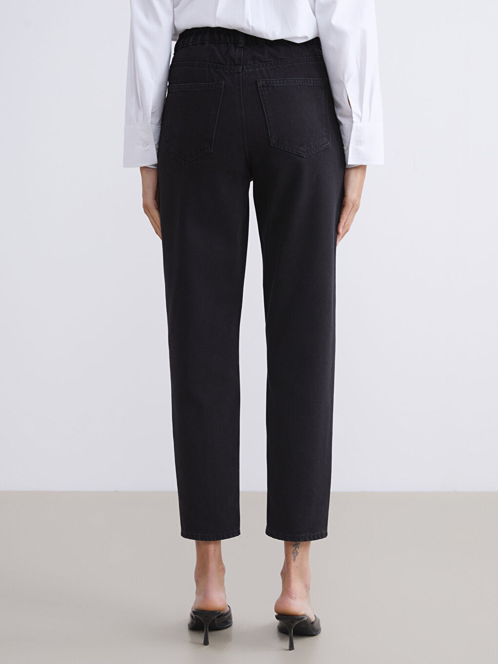 LCW Jeans Elasticated Waist Slouchy Fit Women's Jeans -W54815Z8-327