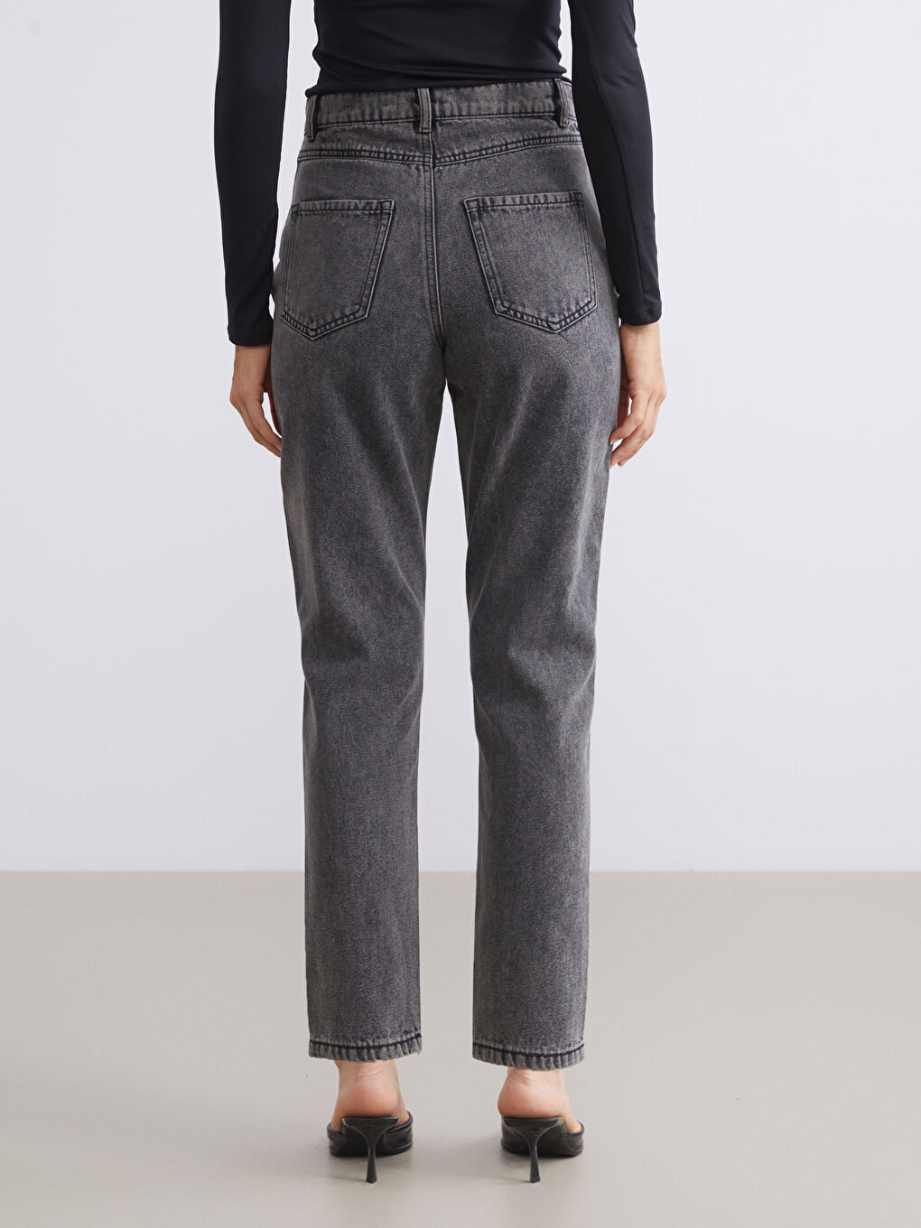 LCW Jeans Mom Fit Women's Jeans -W54816Z8-GRD