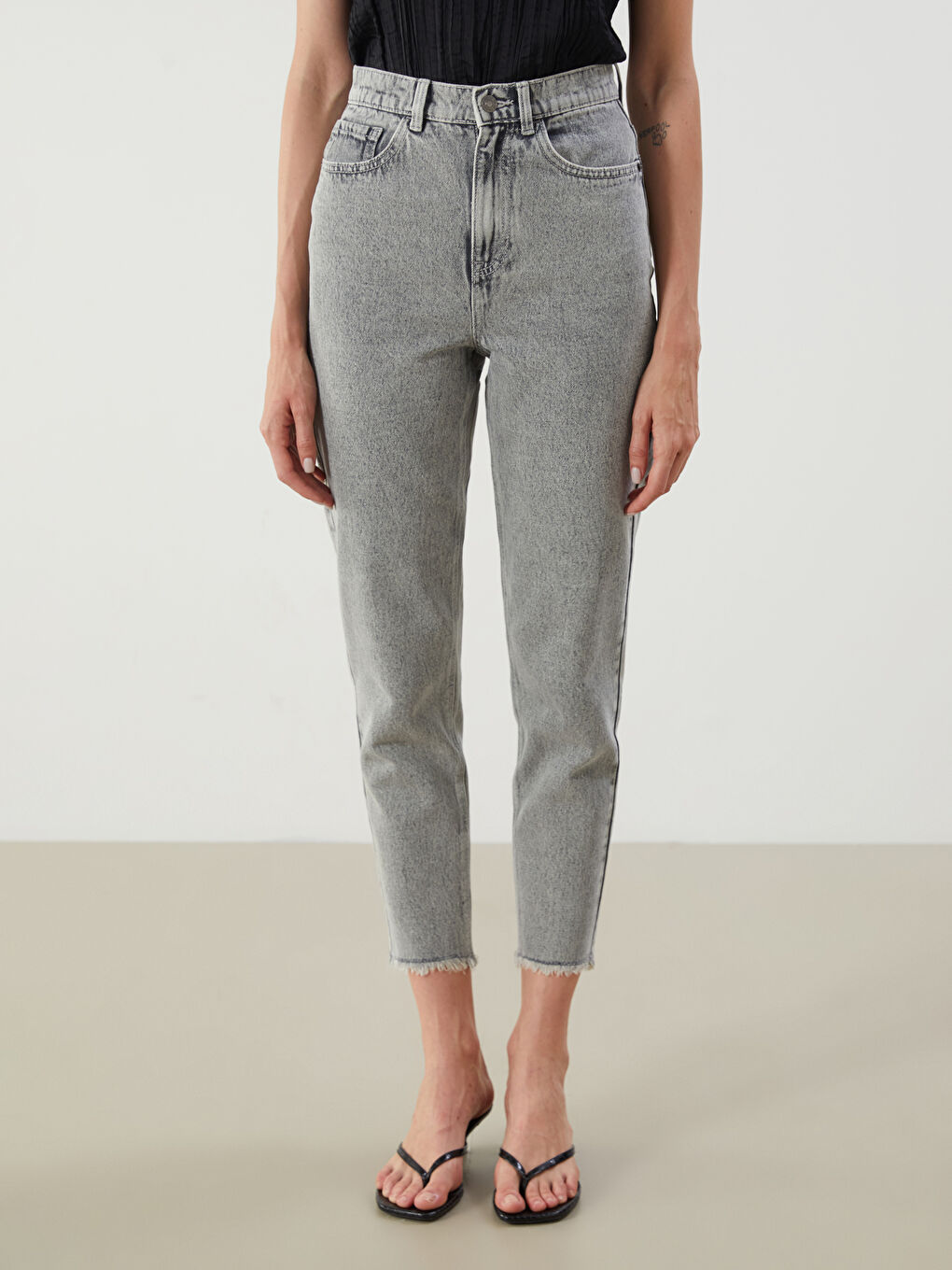 LCW Jeans Mom Fit Women's Jeans -W54818Z8-GRD