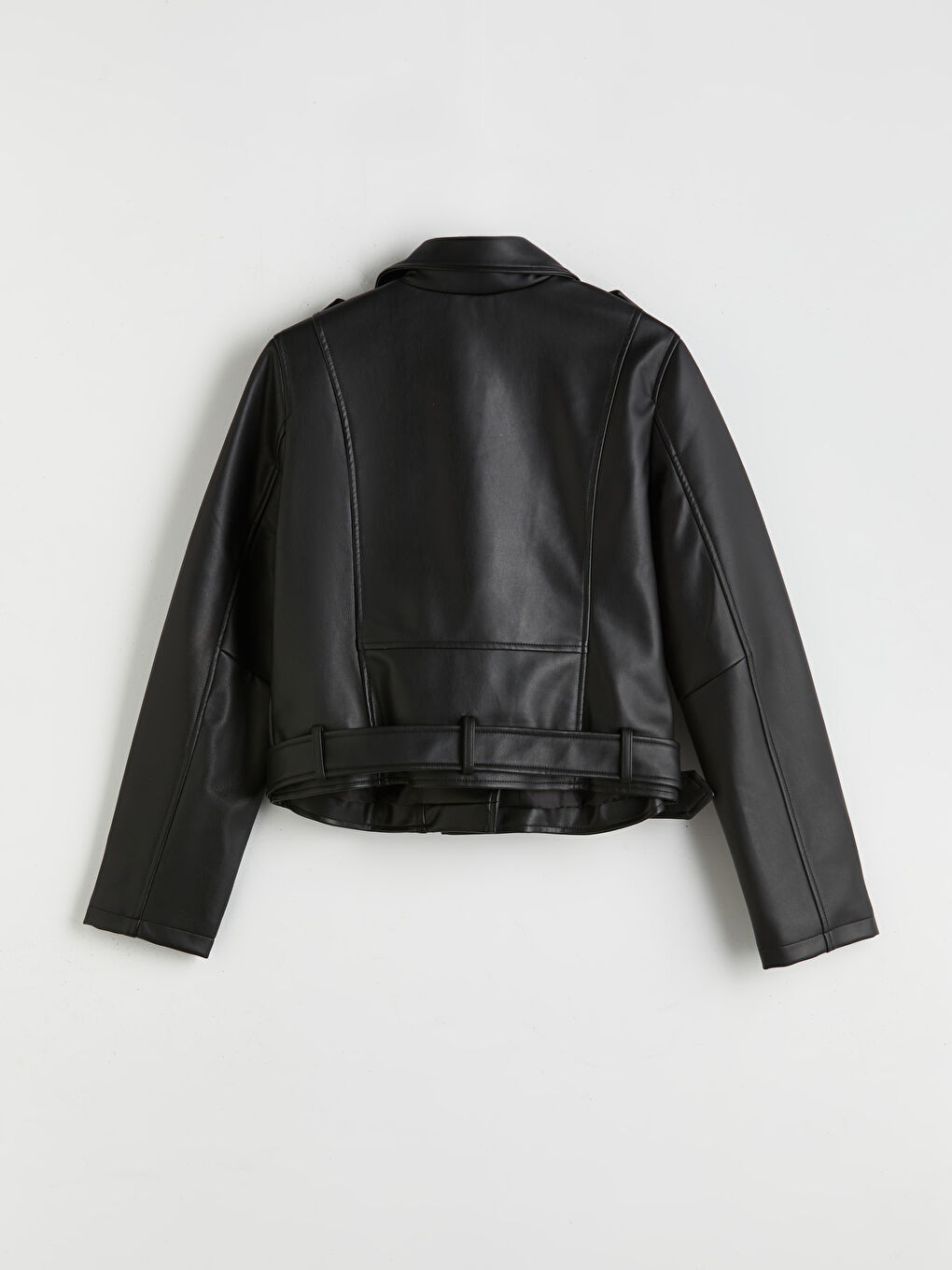 XSIDE Biker Neck Women's Faux Leather Jacket -W54829Z8-CVL