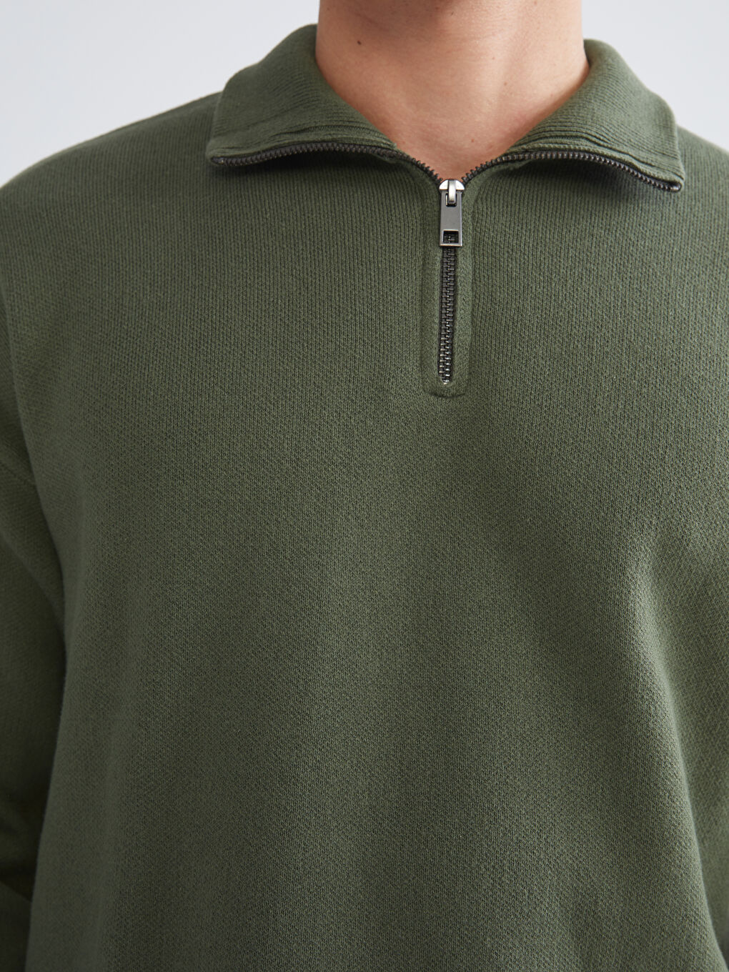 Funnel Neck Men's Sweater-2