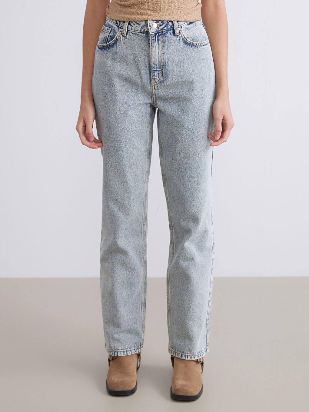 XSIDE Straight Fit Women's Jeans -W54838Z8-K9M