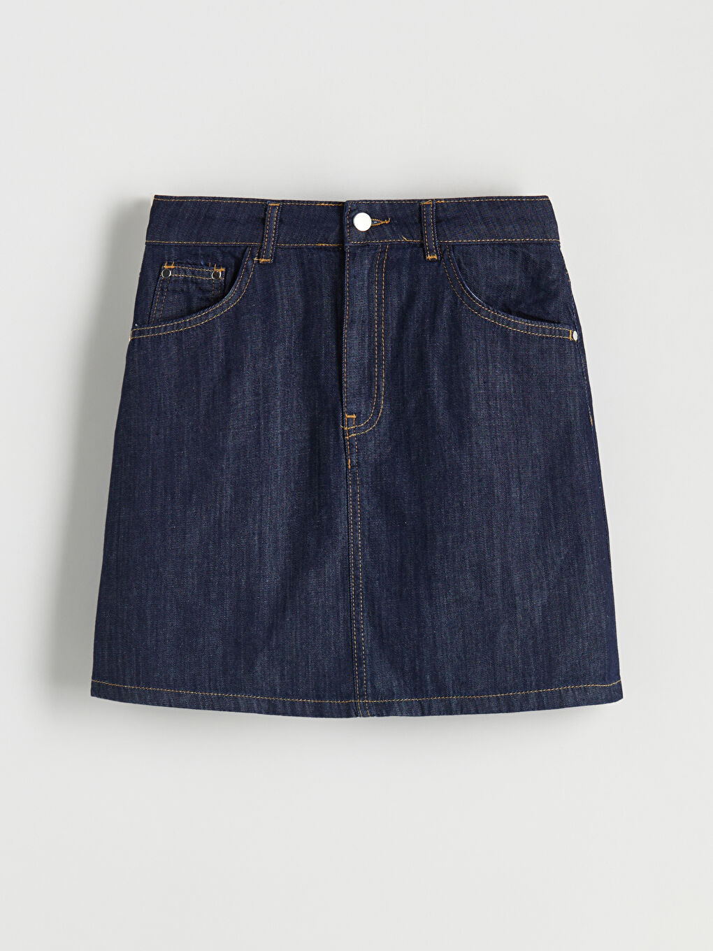 XSIDE Slim Fit Mini Denim Skirt -W54841Z8-CWU