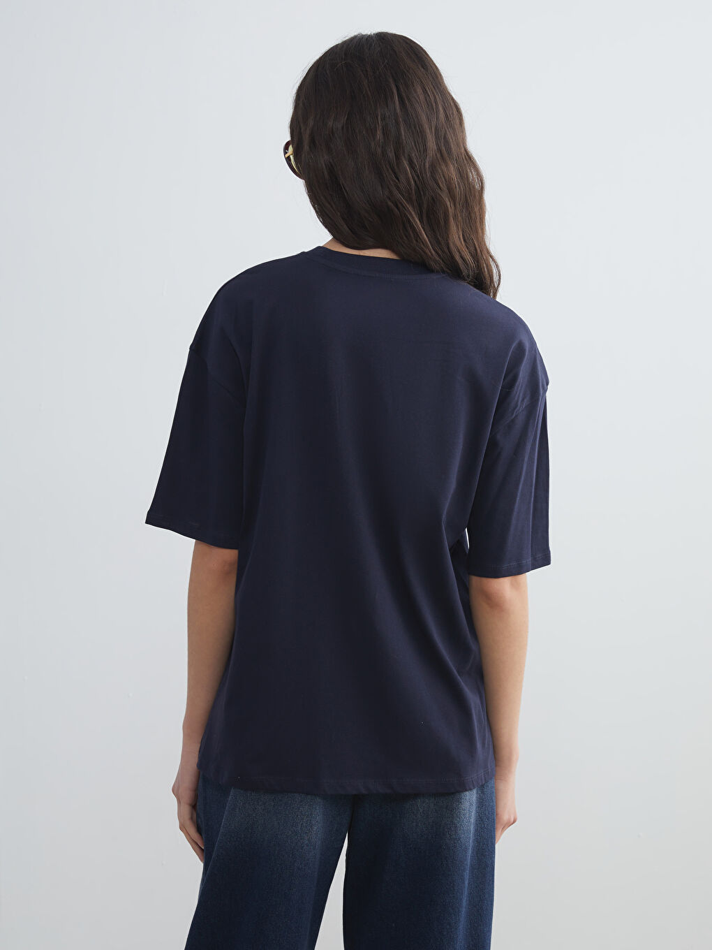 XSIDE Crew Neck Printed Oversize Women's T-Shirt -W54844Z8-Z1S