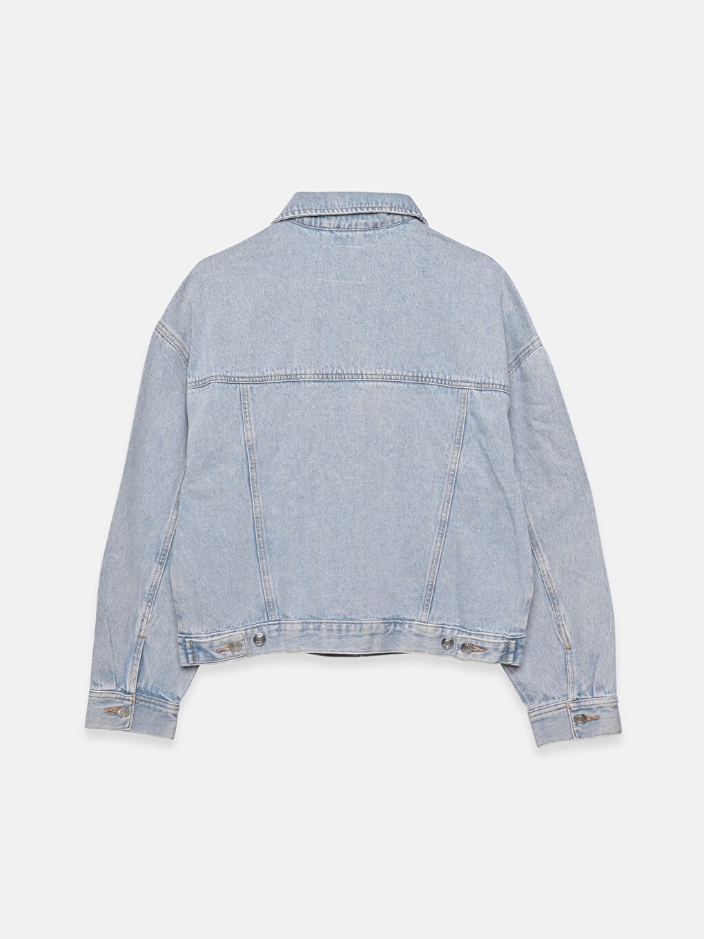 Джинсовая Куртка Женская С Длинным Рукавом Стандартного Кроя С Воротником Куртки-1