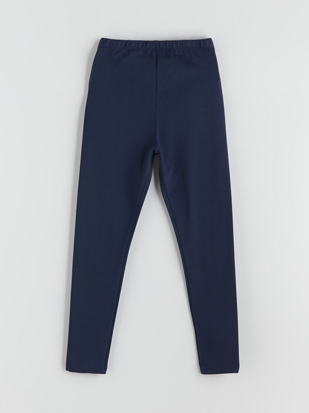 Lacivert Beli Lastikli Kız Çocuk Uzun Tayt