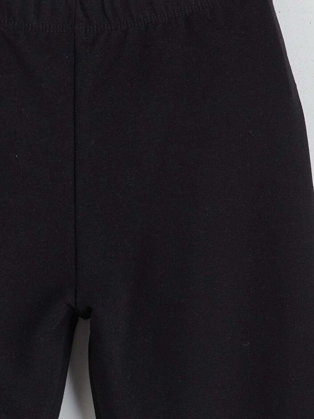 Siyah Beli Lastikli Kız Çocuk Uzun Tayt-2