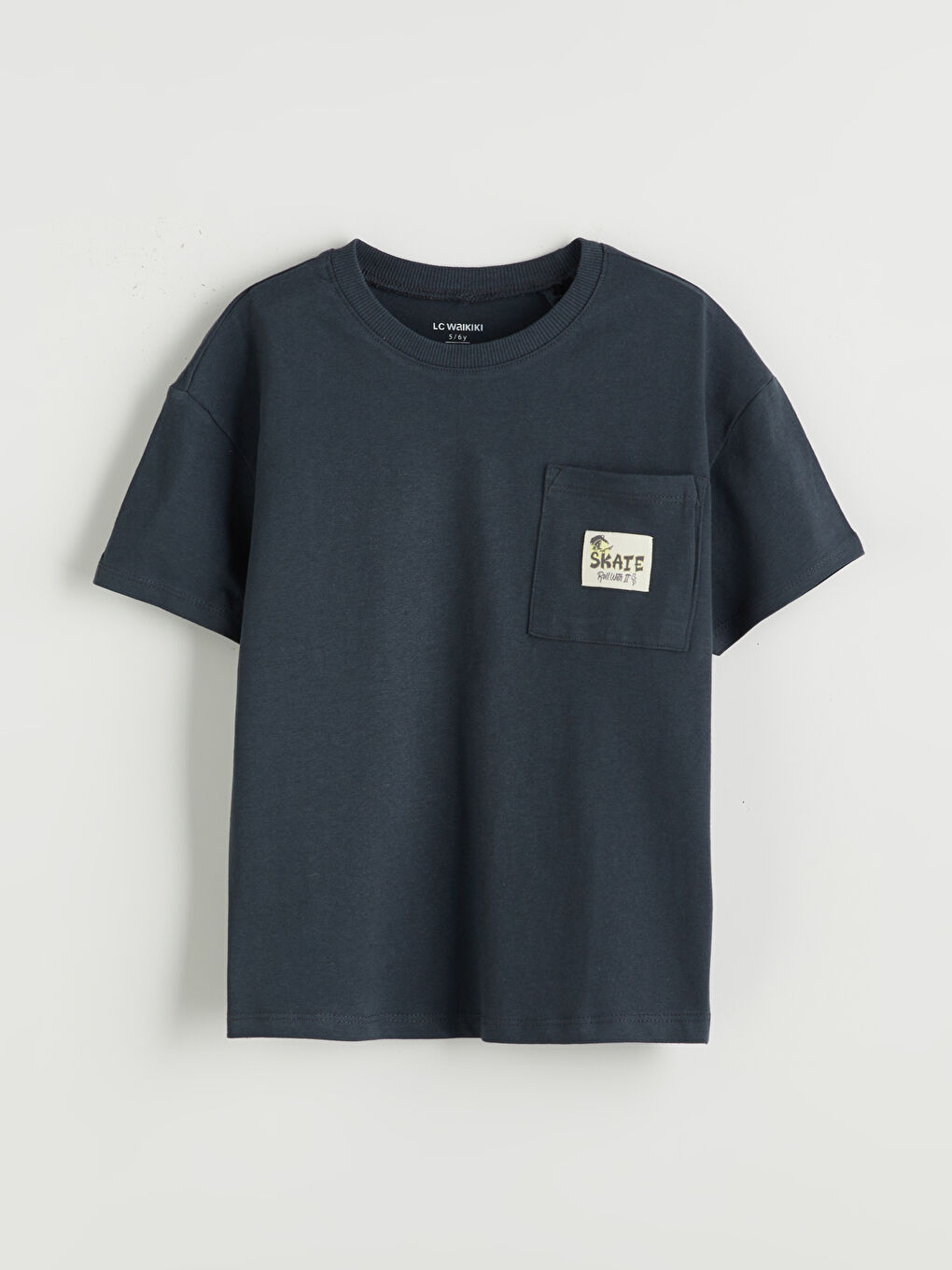 LCW Kids Тениска с кръгло деколте и принт за момчета -W54852Z1-R4W
