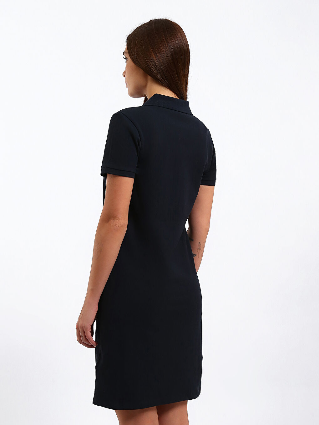 Žena TAMNO PLAVA Haljina-4