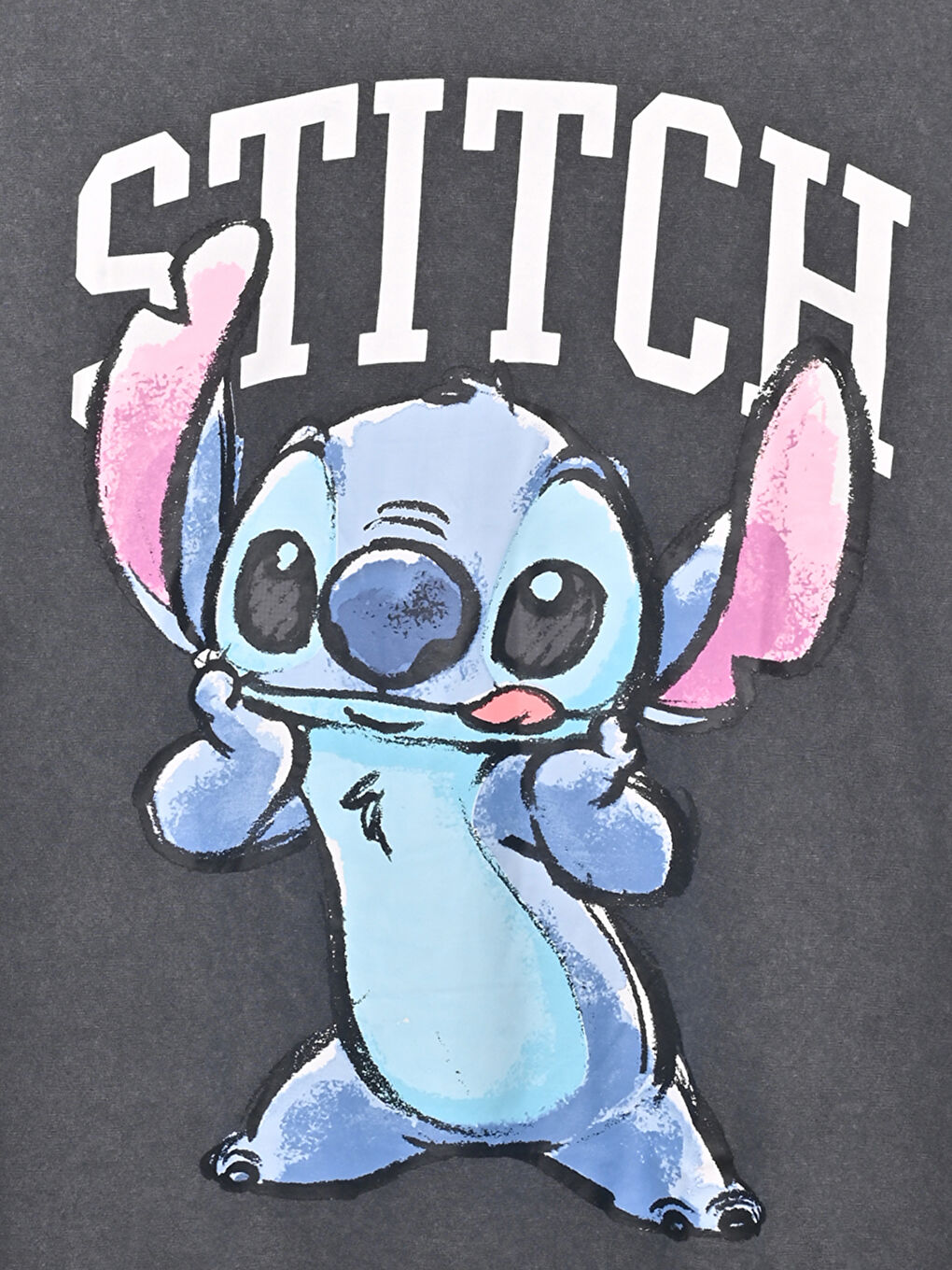 Футболка з круглим вирізом горловини та принтом Стіч для жінок-6