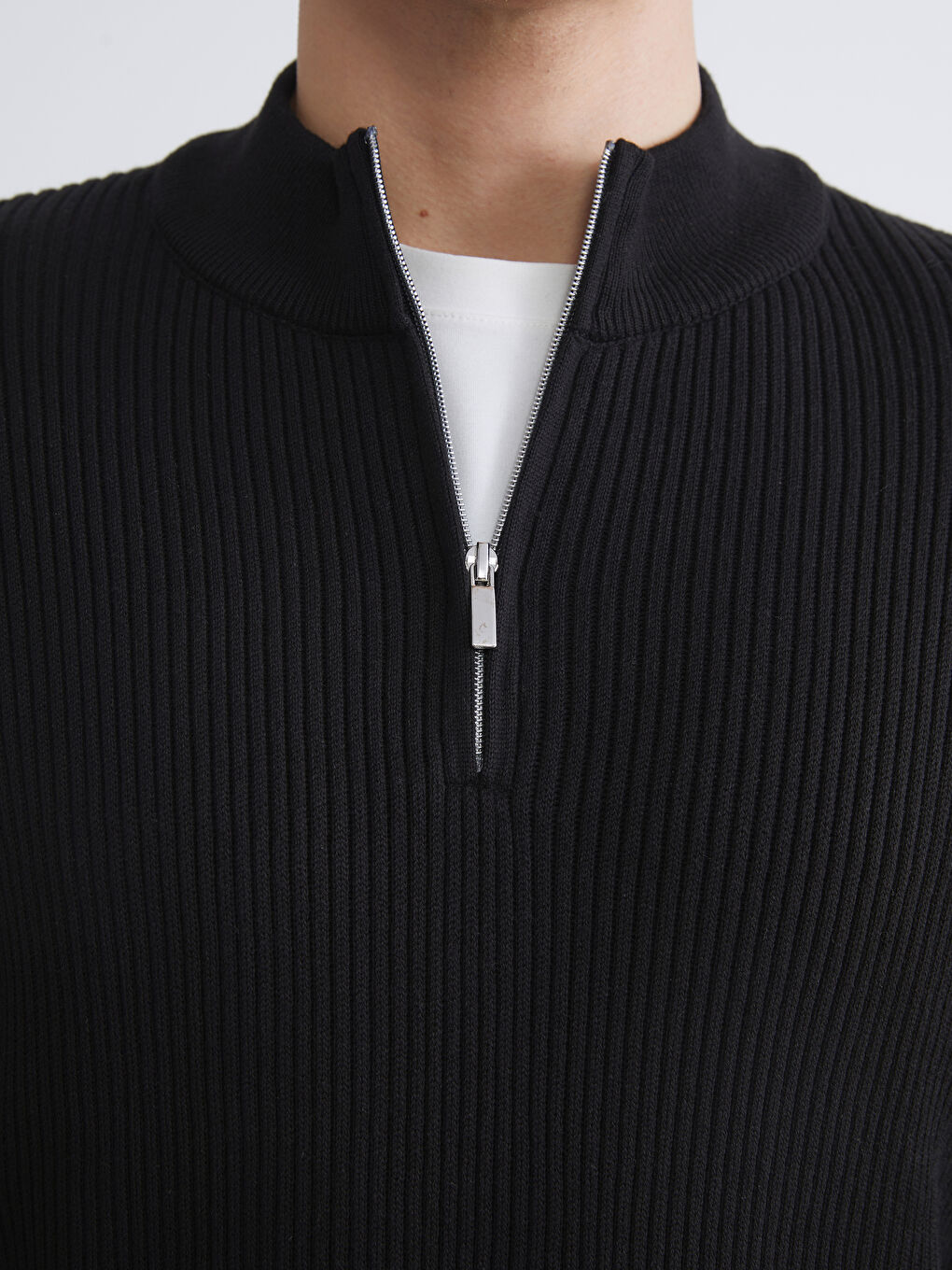 سترة تريكو بياقة عالية رجال-2