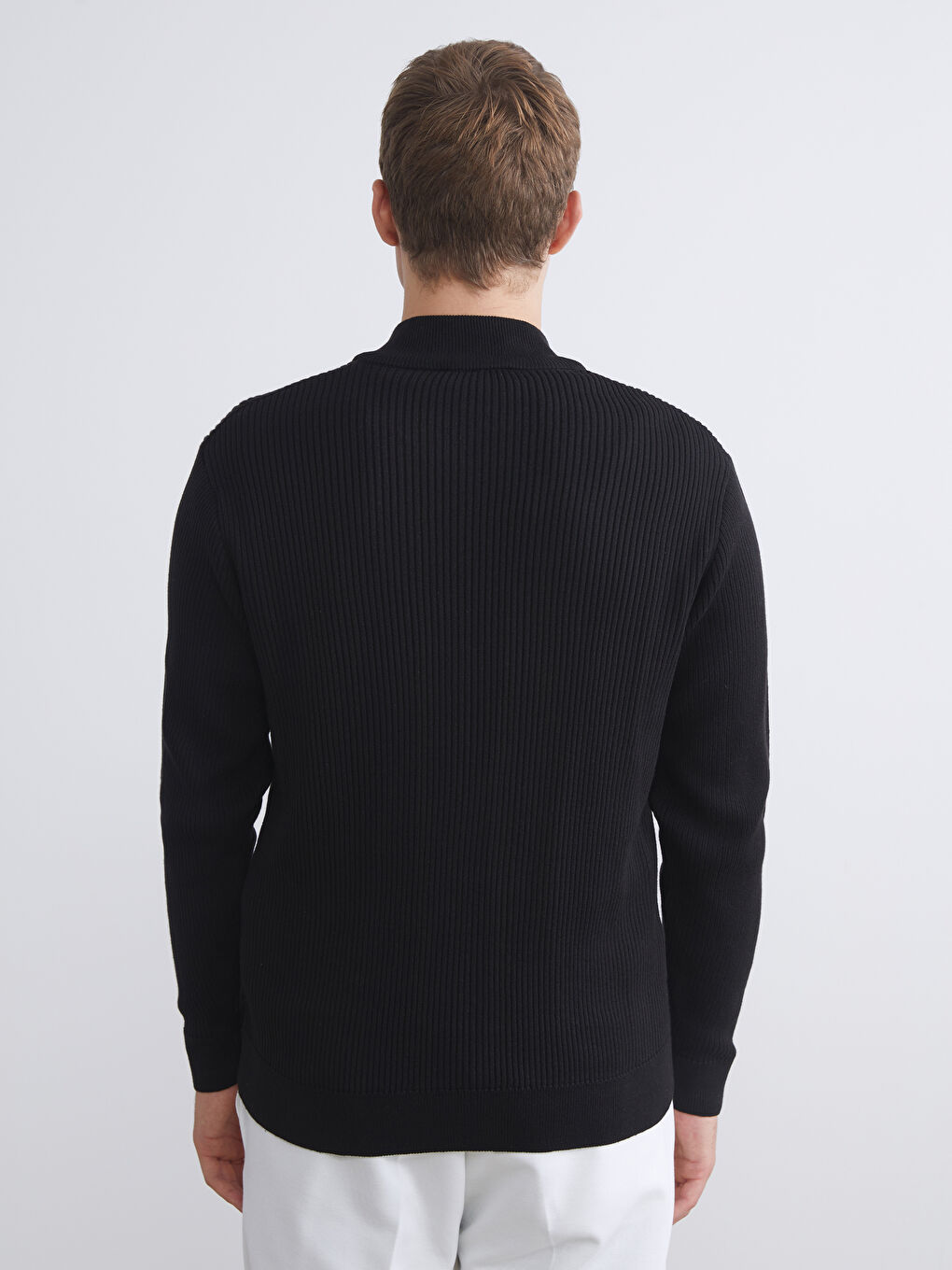 سترة تريكو بياقة عالية رجال-3