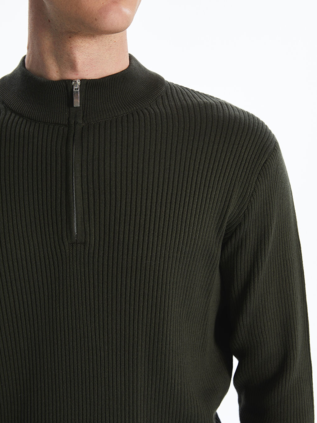 سترة تريكو بياقة عالية رجال-2