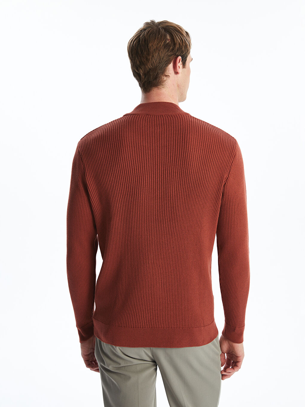 LCW Vision Funnel Neck Men's Knitwear Sweater -W54872Z8-E7Y