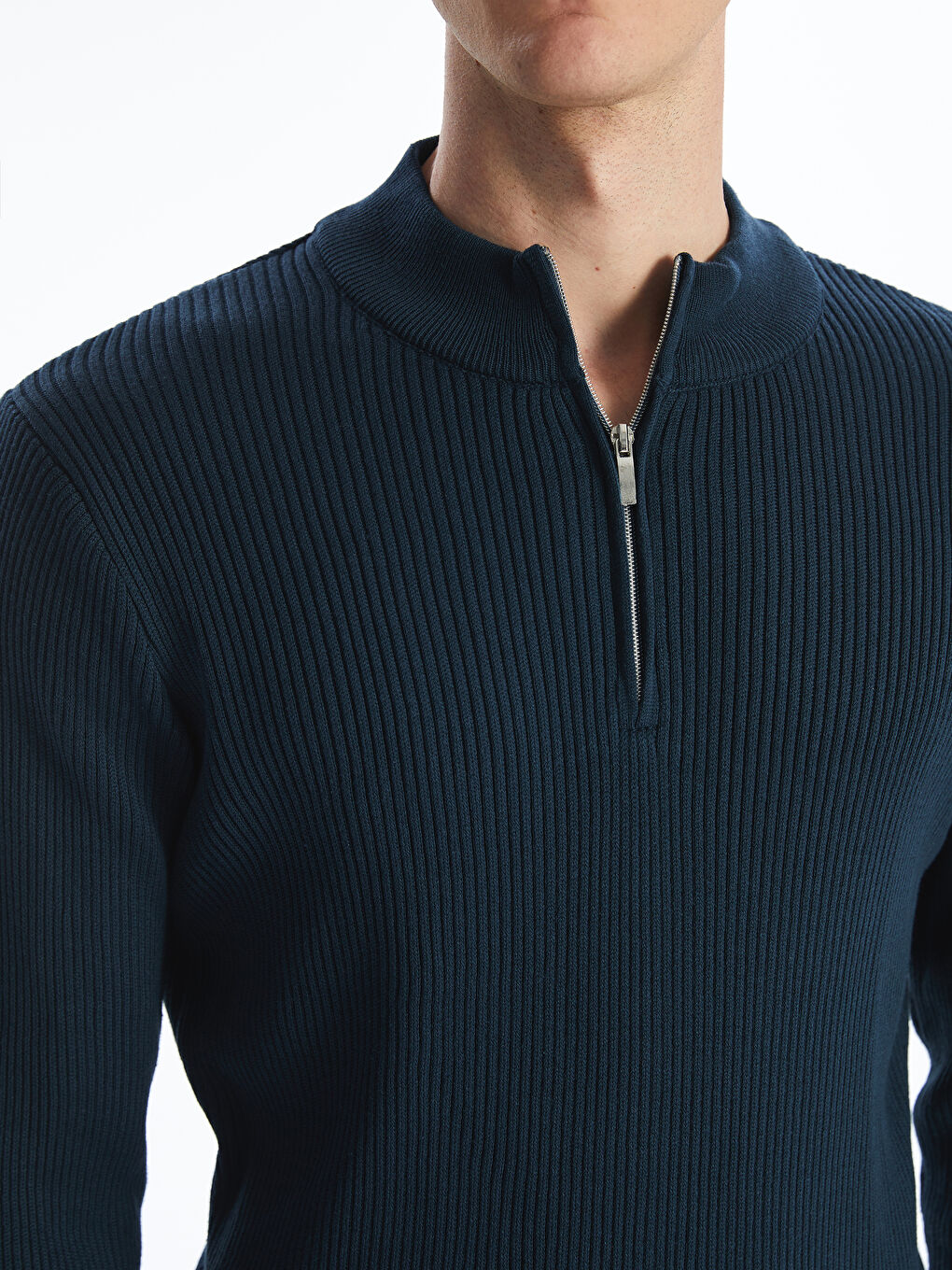 سترة تريكو بياقة عالية رجال-2