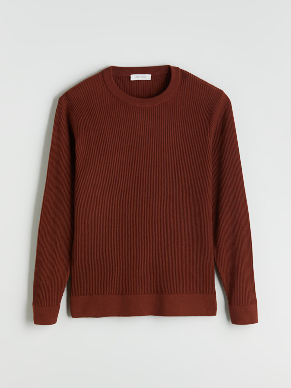 LCW Vision Crew Neck Long Sleeve Men's Tricot Sweater -W54877Z8-GXX
