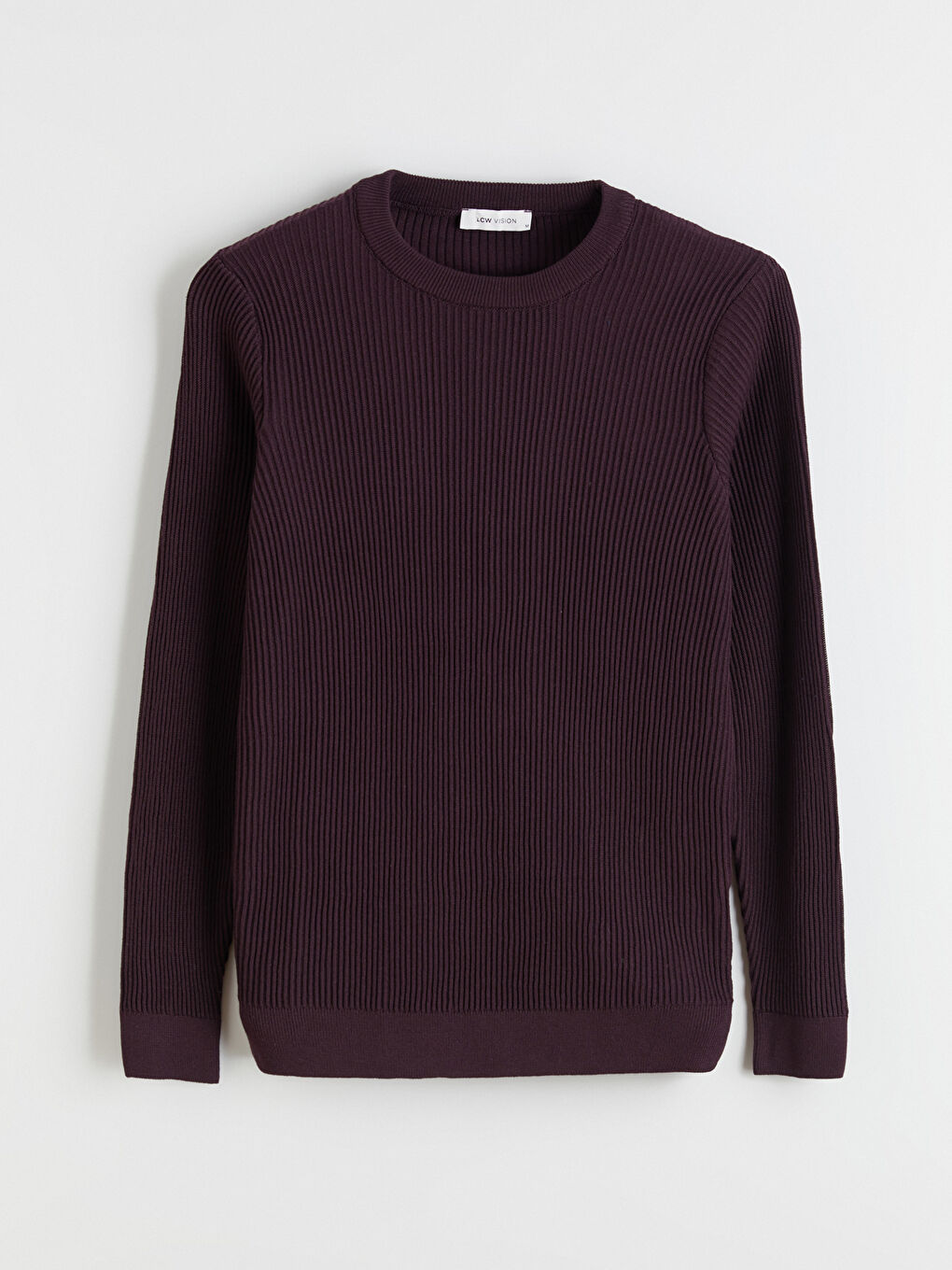 Mürdüm Bisiklet Yaka Erkek Triko Kazak-4