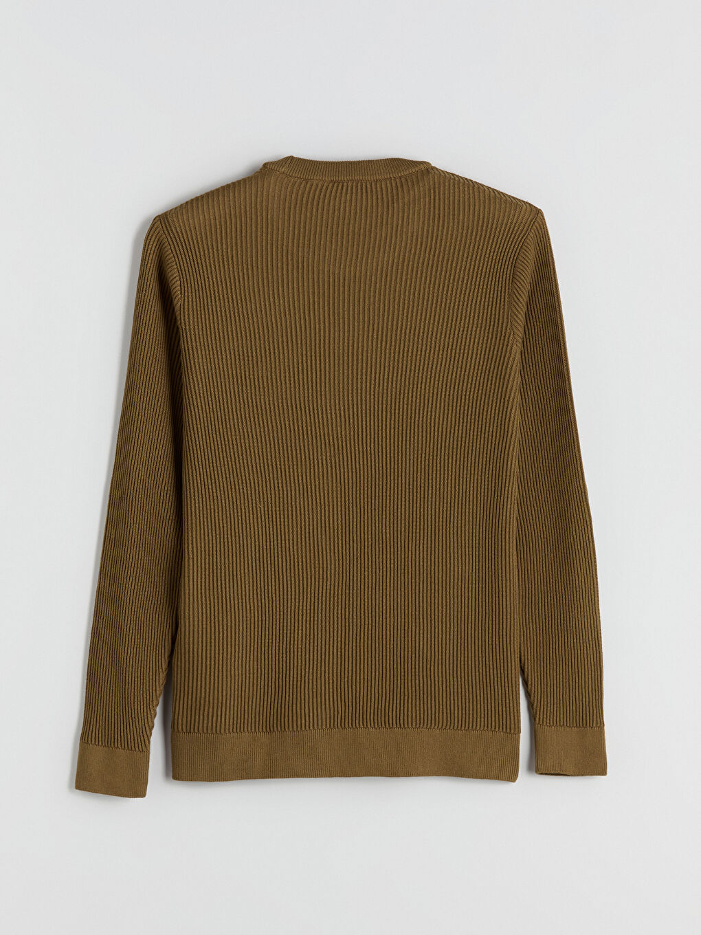 LCW Vision Crew Neck Long Sleeve Men's Tricot Sweater -W54877Z8-HCR
