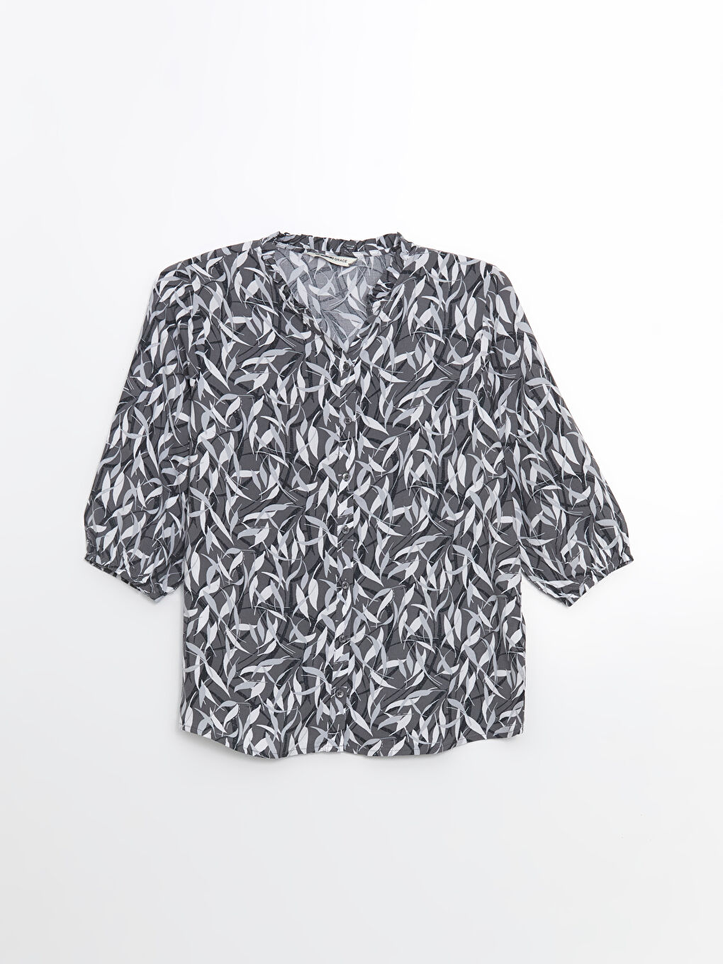LCW Grace Notch Neck Floral Blouse -W54880Z8-LQJ