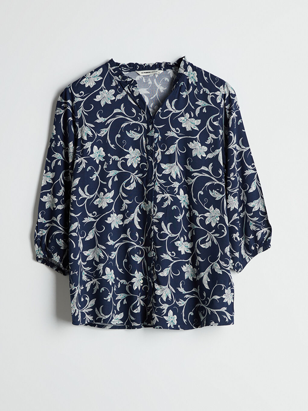 LCW Grace Bluza sa izrezom i cvetnim uzorkom -W54880Z8-LSJ
