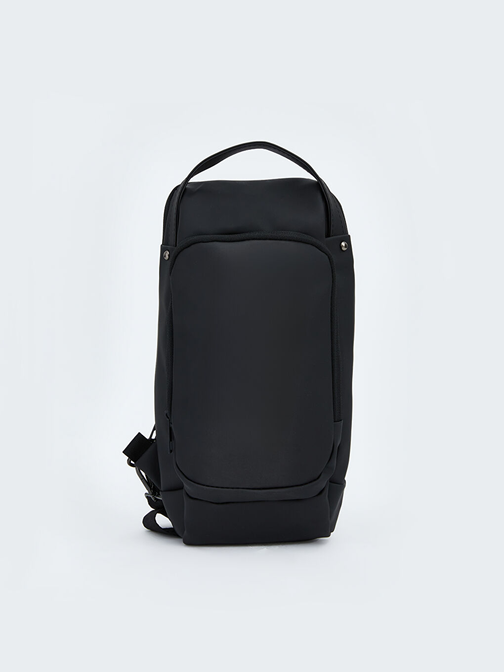 Siyah Deri Görünümlü Erkek Göğüs Çantası-1