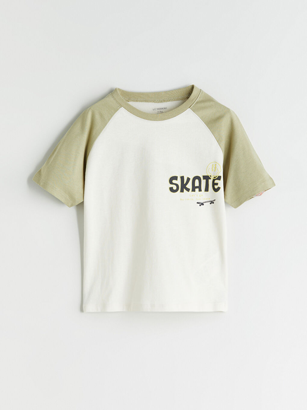 LCW Kids Crew Neck Printed Boys' T-Shirt -W54884Z1-QVK