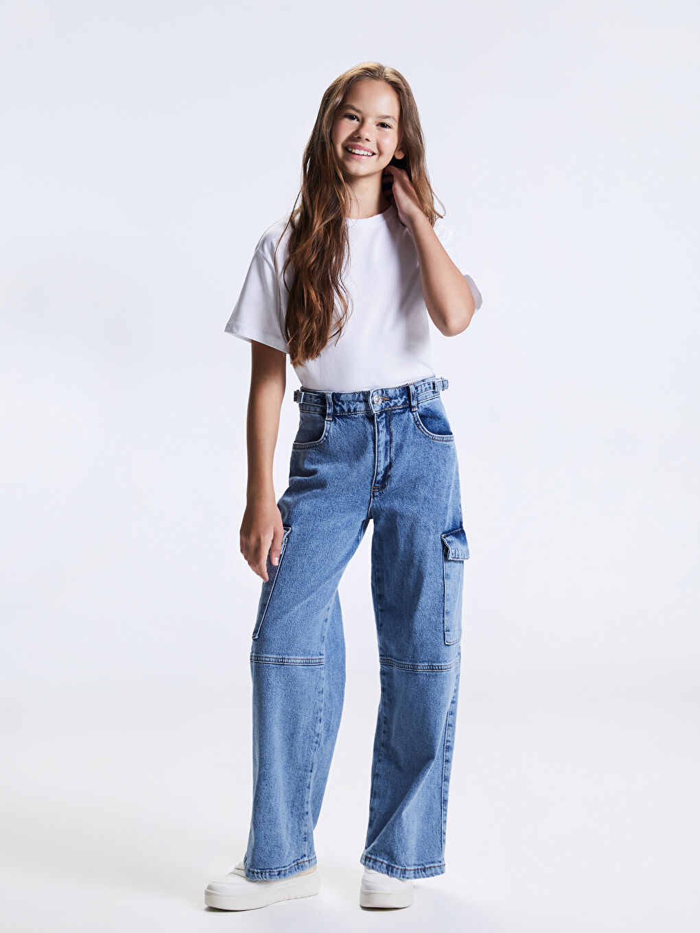Wideleg Girls Jeans