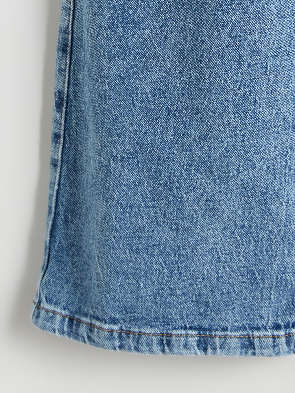 LCW Kids Adjustable Elastic Waist Girls' Cargo Jeans -W54887Z4-V2T