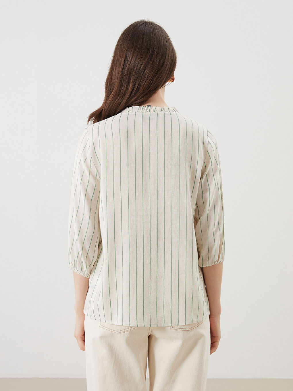 LCW Grace Woman GREEN Blouse -W54891Z8-LFT