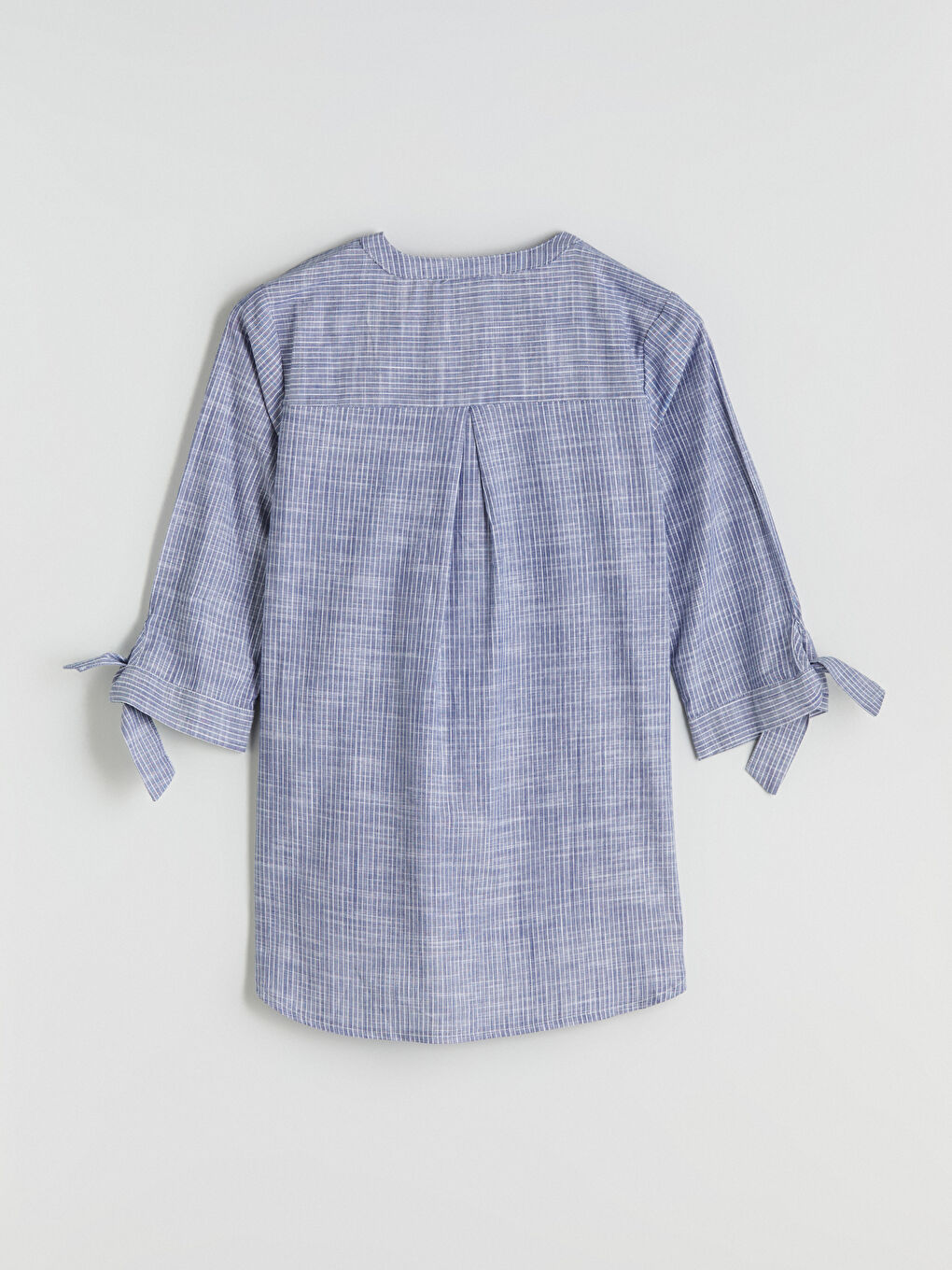 LCW Grace Notch Neck Striped Women's Shirt -W54892Z8-LGS