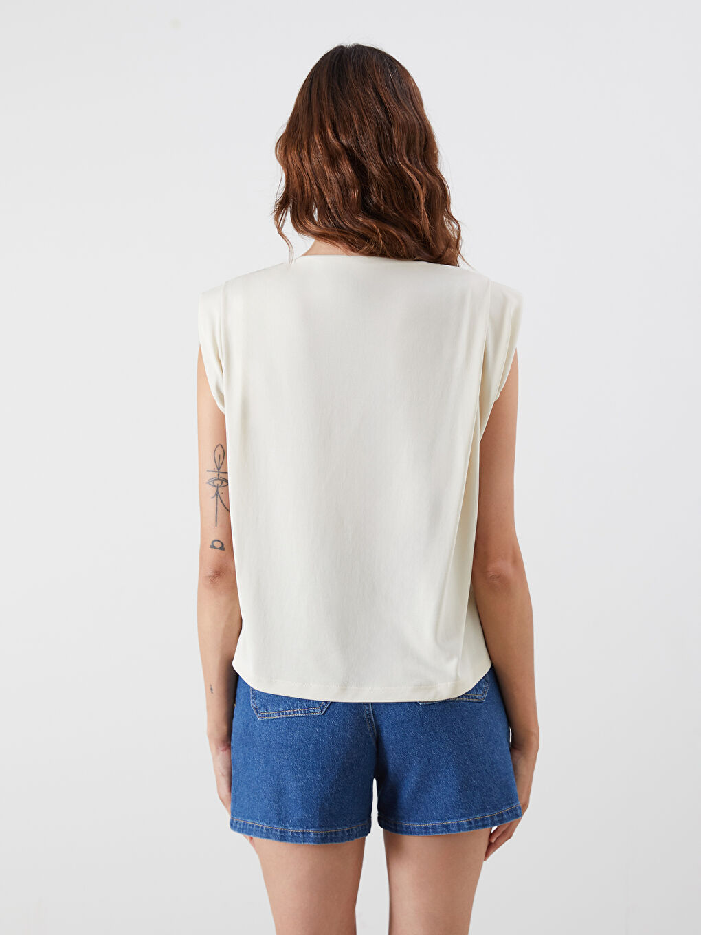 LCW Vision Woman BEIGE T-Shirt -W54893Z8-KNB